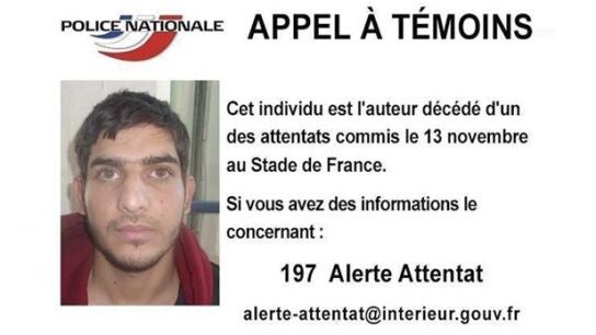 Uno de los suicidas de los atentados de Par&iacute;s