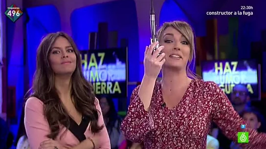 Anna Simon y Cristina Pedroche, en una guerra de sexos Anna Simon y Cristina Pedroche, en una guerra de sexos