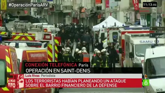 Imagen de la operación policial en París arv Imagen de la operación policial en París arv