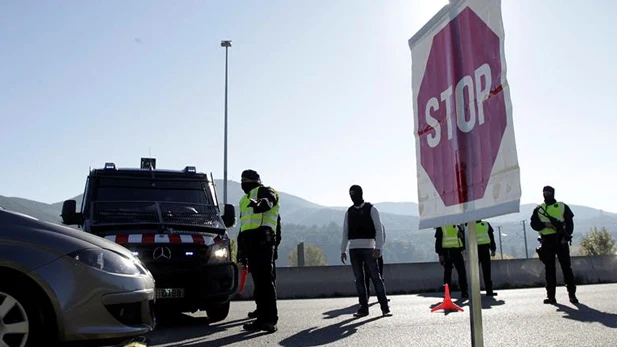 Dispositivo de los Mossos