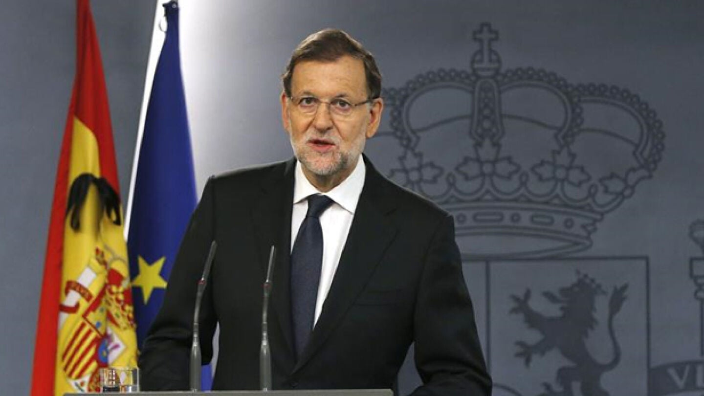 Mariano Rajoy en una rueda de prensa