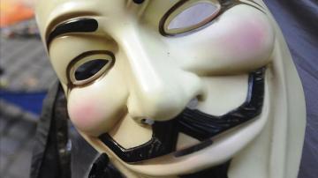 Símoblo de Anonymous, la mayor red de hackers del mundo