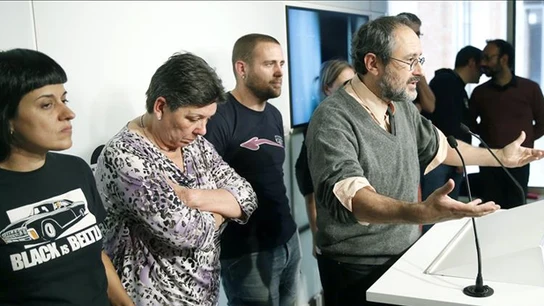 Antonio Baños ante los medios Antonio Baños ante los medios