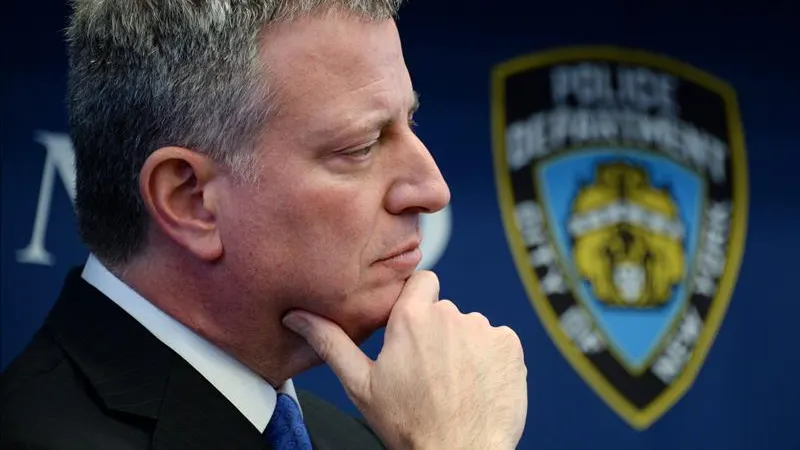 El alcalde de Nueva York, Bill de Blasio,