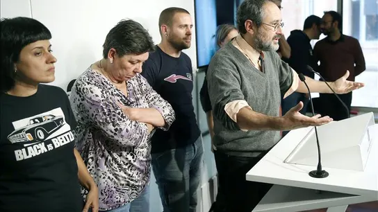 Antonio Baños ante los medios Antonio Baños ante los medios