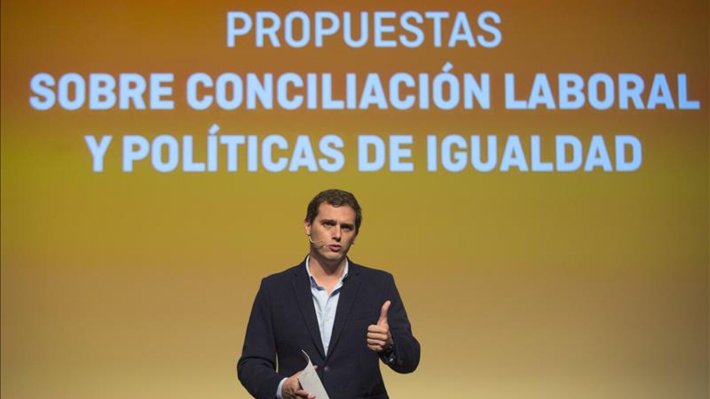 Albert Rivera presentando las propuestas de Ciudadanos para el 20D