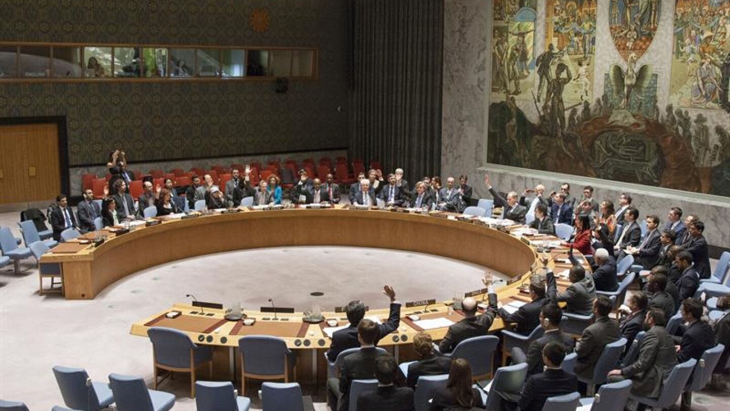 Vista general del pleno del Consejo de Seguridad de la ONU celebrado en Nueva York