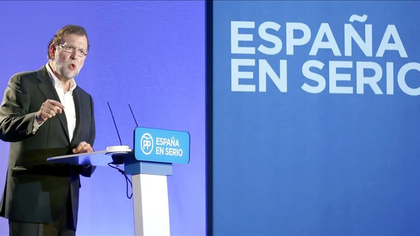Mariano Rajoy, durante un acto en Barcelona Mariano Rajoy, durante un acto en Barcelona