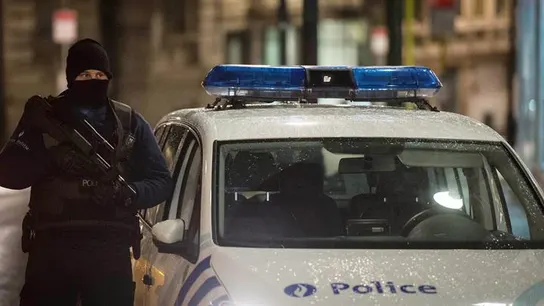 Operativo policial en el centro de Bruselas Operativo policial en el centro de Bruselas