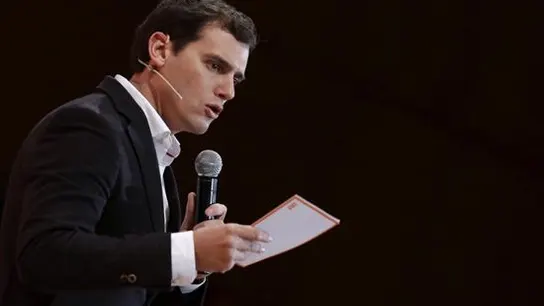 Albert Rivera, durante la presentación de la campaña de Ciudadanos Albert Rivera, durante la presentación de la campaña de Ciudadanos