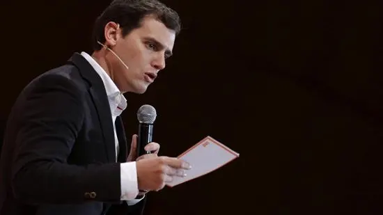 Albert Rivera, durante la presentación de la campaña de Ciudadanos