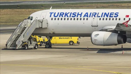 Imagen de un avión de la compañía Turkish Airlines Imagen de un avión de la compañía Turkish Airlines