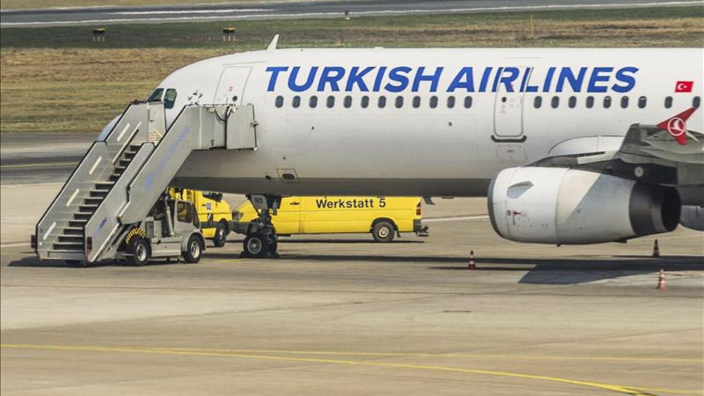 Imagen de un avi&oacute;n de la compa&ntilde;&iacute;a Turkish Airlines