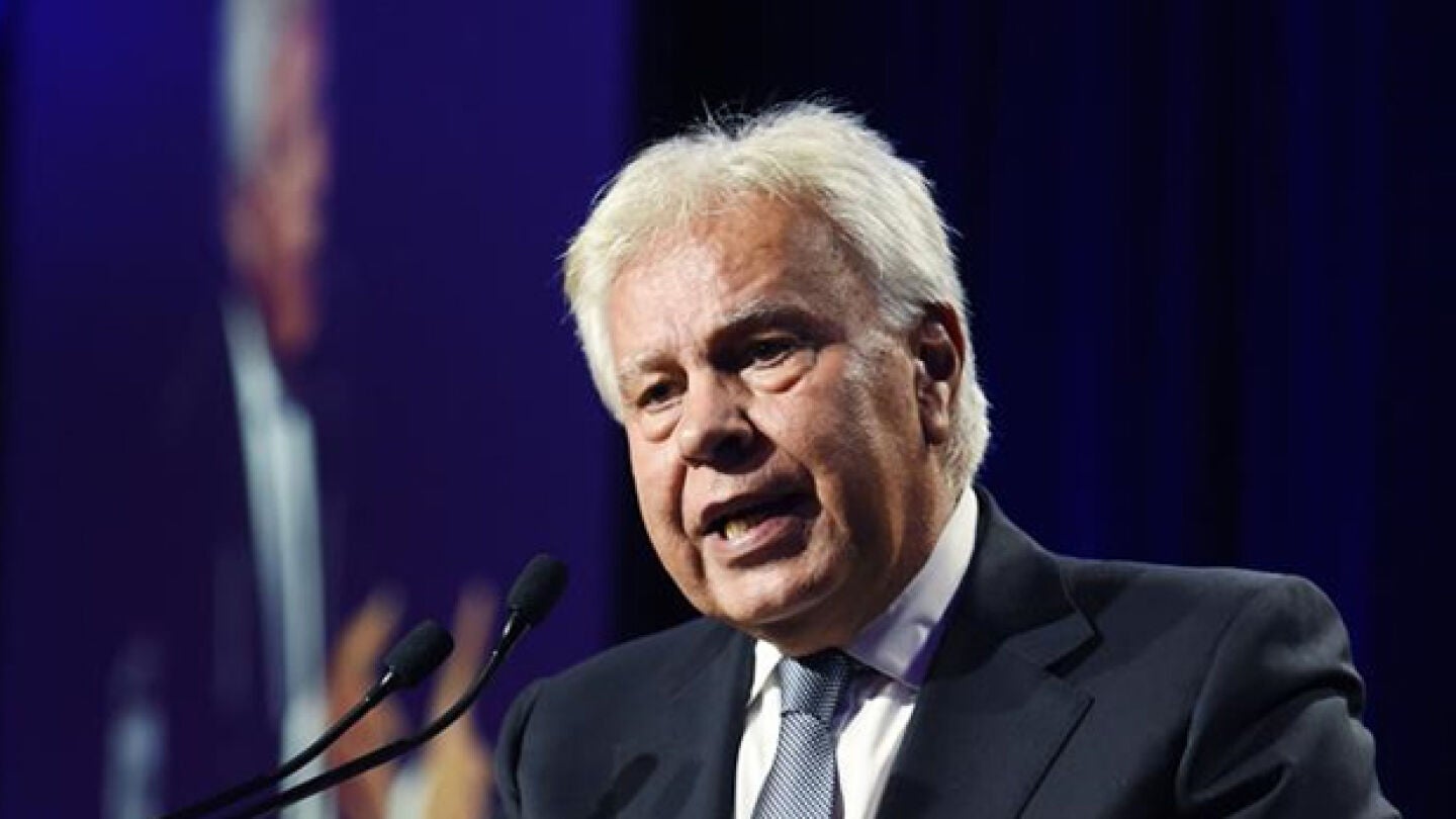 Felipe Gonz&aacute;lez en una conferencia p&uacute;blica