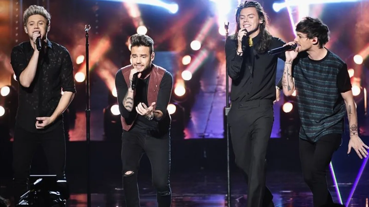 One Direction durante la gala One Direction durante la gala