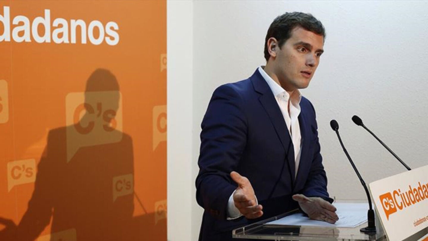Albert Rivera en rueda de prensa