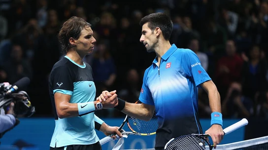 Nadal y Djokovic tras el partido en Londres Nadal y Djokovic tras el partido en Londres