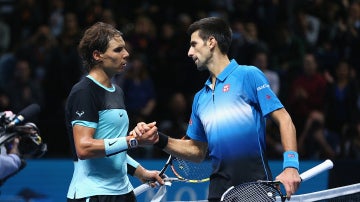 Nadal y Djokovic tras el partido en Londres