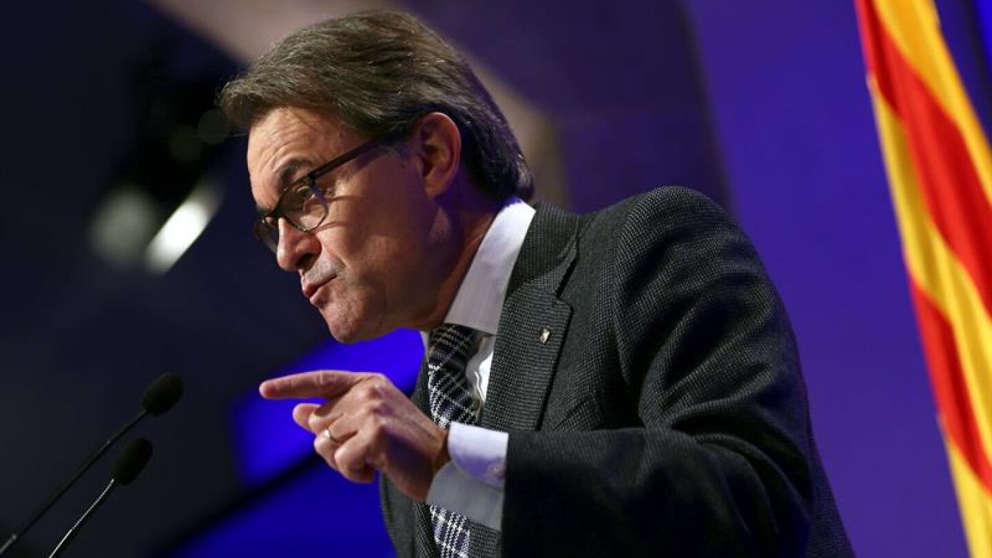 Artur Mas, en rueda de prensa tras la reuni&oacute;n del Govern