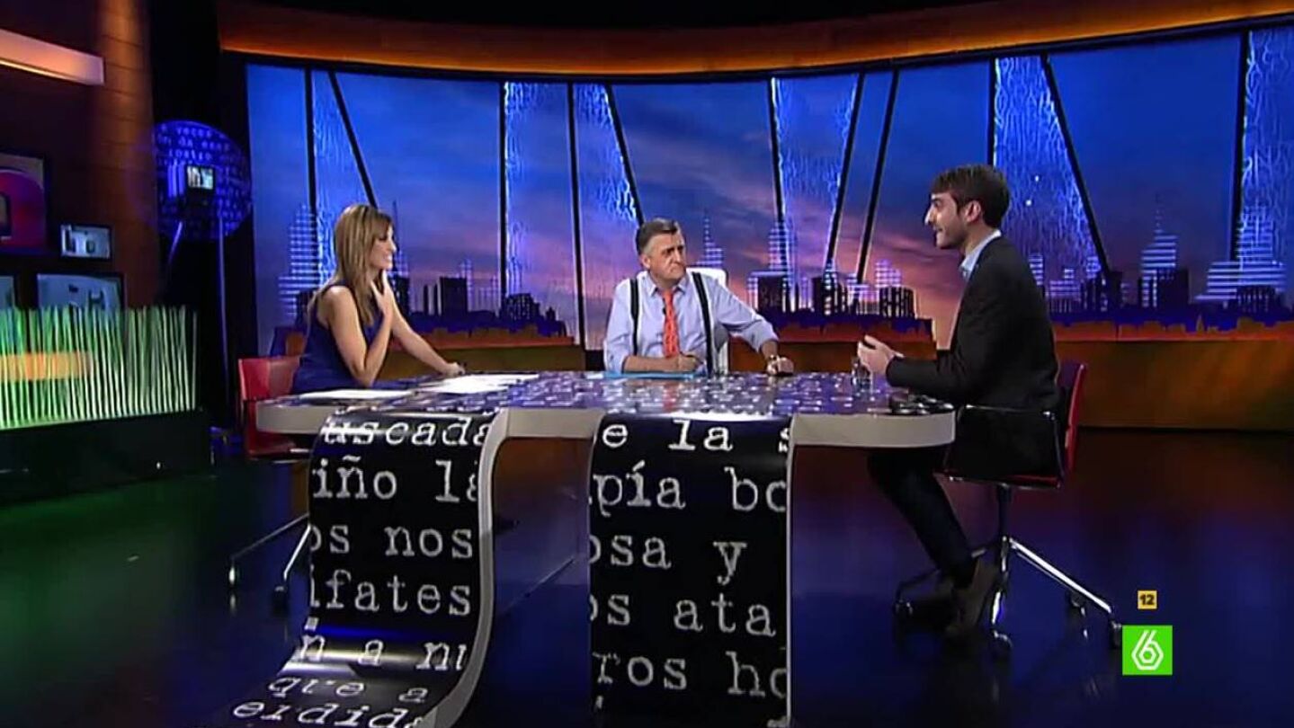 Sandra Sabat&eacute;s, El Gran Wyoming y Pablo Sim&oacute;n