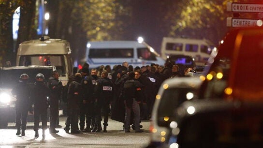 Efectivos policiales al norte de Francia