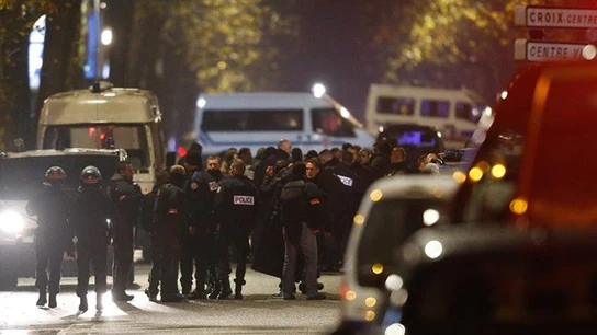 Efectivos policiales al norte de Francia Efectivos policiales al norte de Francia