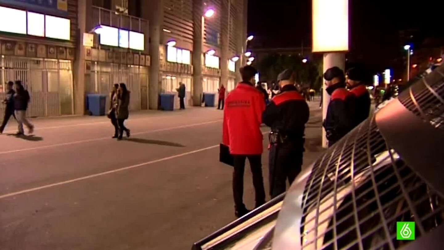 Blindaje en el Camp Nou
