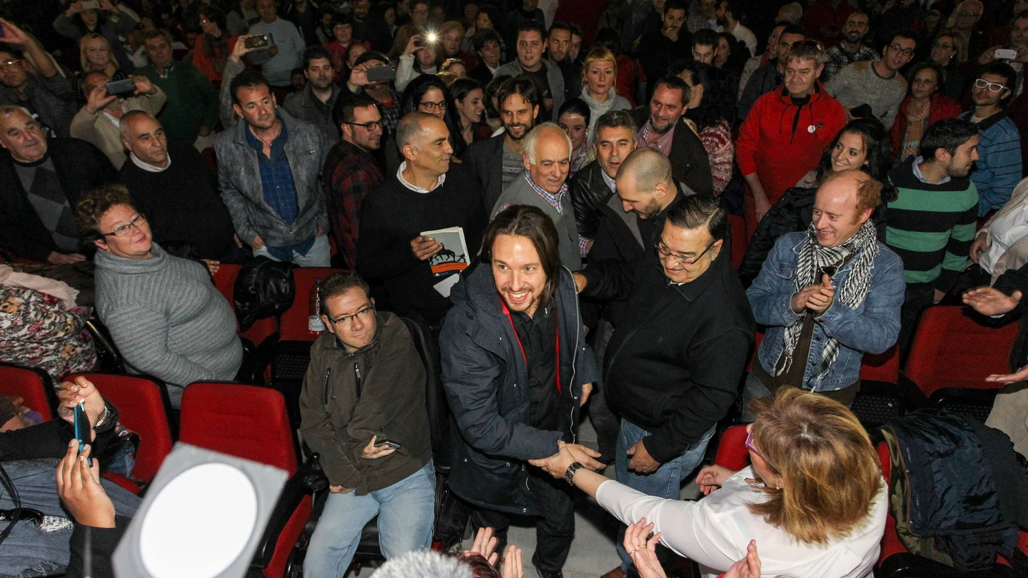 Pablo Iglesias en un acto en su pueblo, Villafranca de los Barros Pablo Iglesias en un acto en su pueblo, Villafranca de los Barros