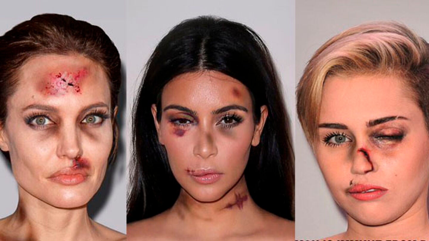 Angelina Jolie, Kim Kardashian y Miley Cyrus, en #breakthesilence