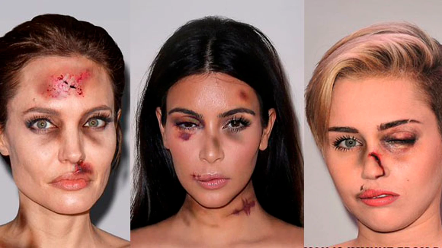 Angelina Jolie, Kim Kardashian y Miley Cyrus, en #breakthesilence Angelina Jolie, Kim Kardashian y Miley Cyrus, en #breakthesilence