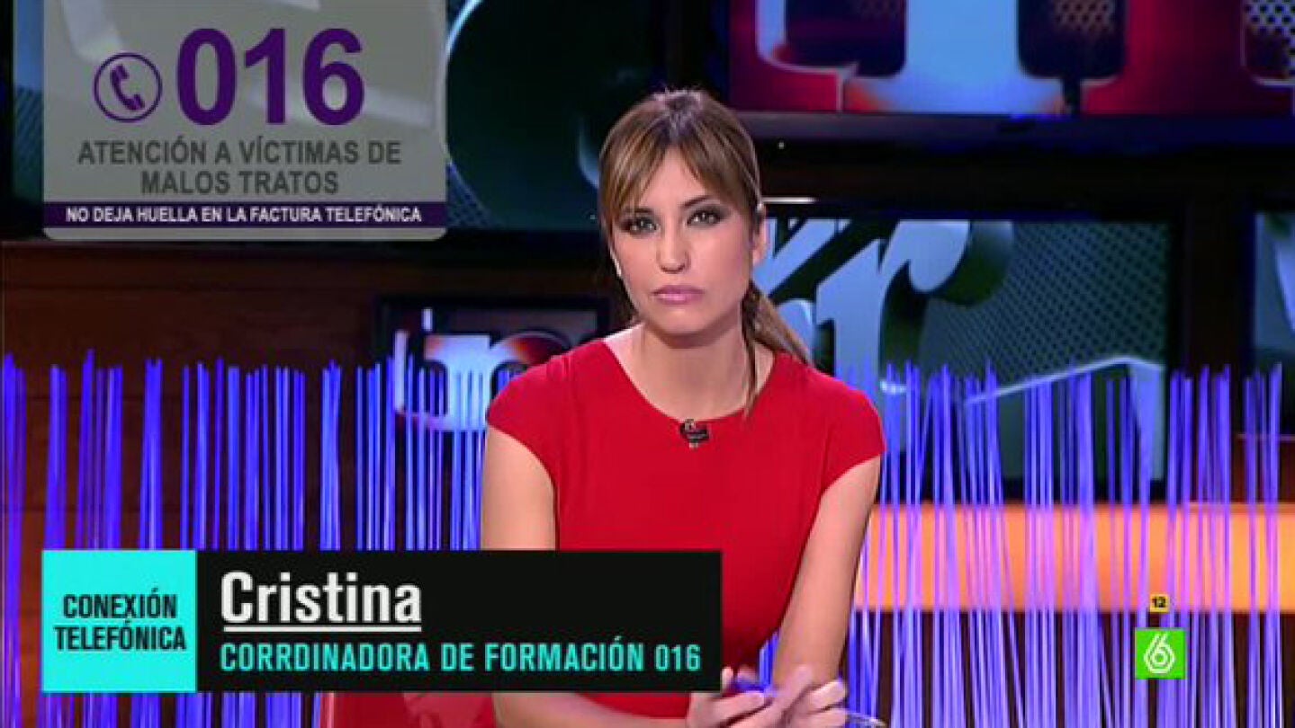 La coordinadora de formaci&oacute;n del 016, en El Intermedio