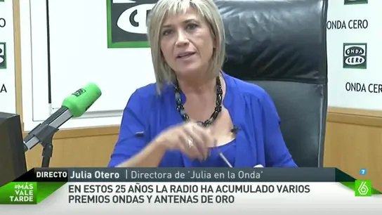 Julia Otero, periodista en Onda Cero Julia Otero, periodista en Onda Cero