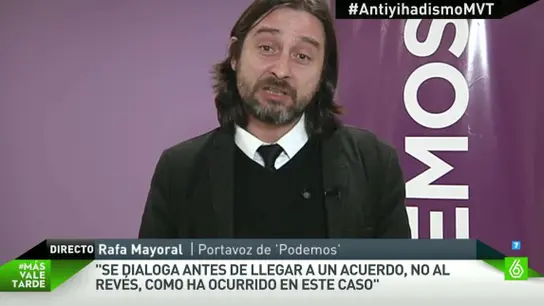 Rafa Mayoral, portavoz de Podemos Rafa Mayoral, portavoz de Podemos