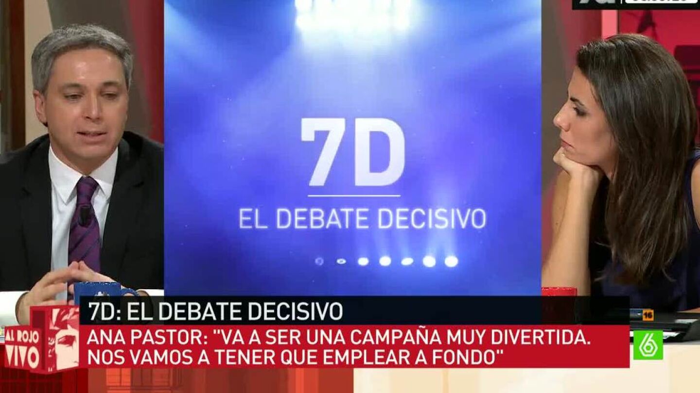 Vicente Vall&eacute;s y Ana Pastor, en Al Rojo Vivo