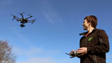 Volando un dron