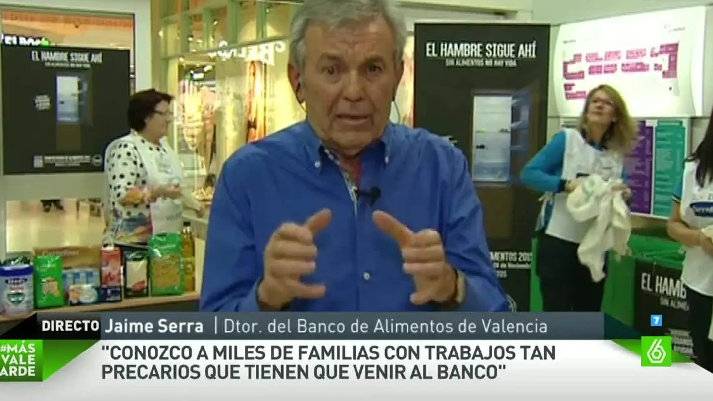 Jaime Serra, director del Banco de Alimentos de Valencia Jaime Serra, director del Banco de Alimentos de Valencia