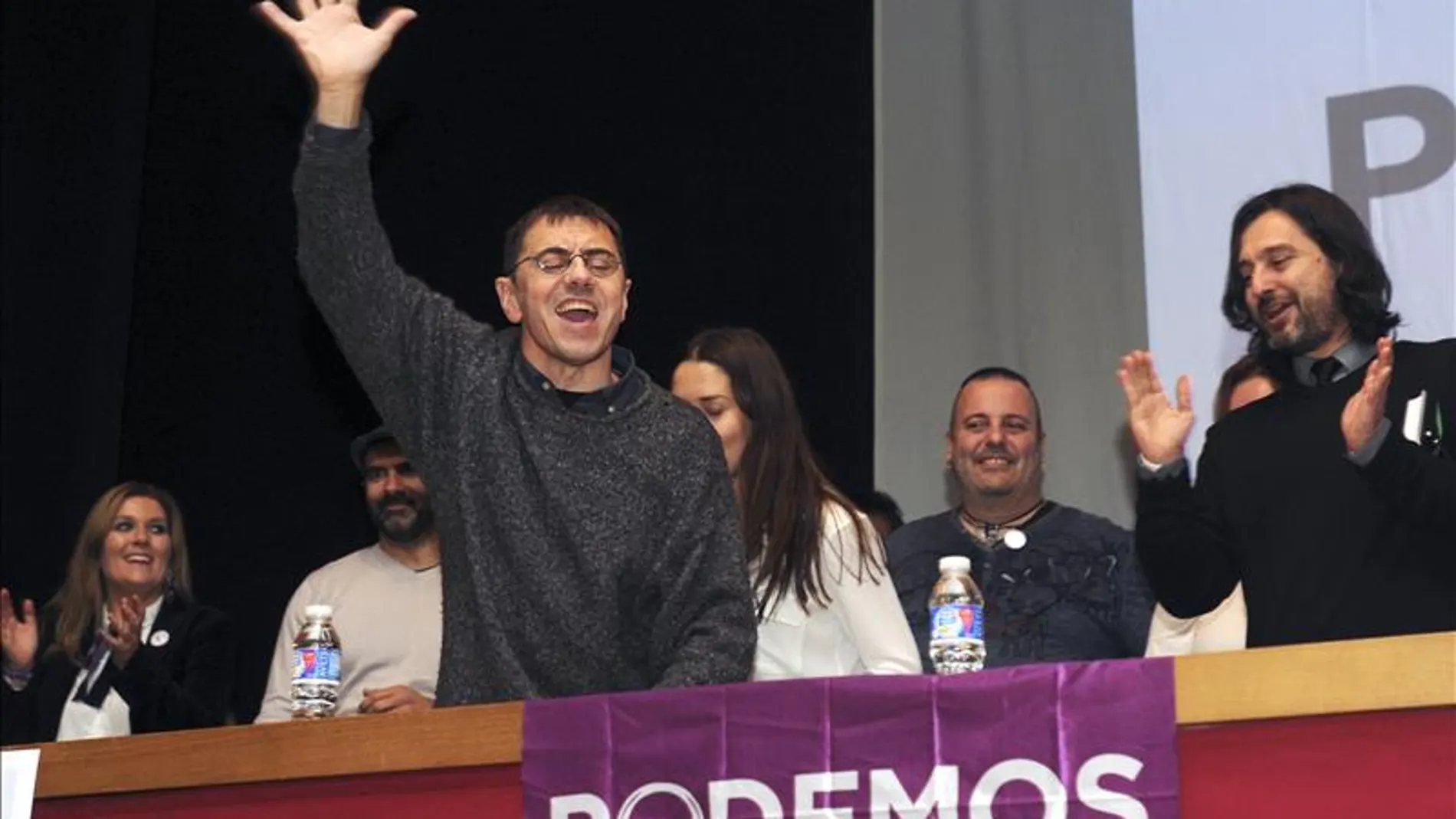 Juan Carlos Monedero en un acto de Podemos