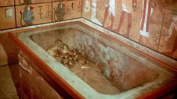 Sarcófago del faraón Tutankamon en el Valle de los Reyes
