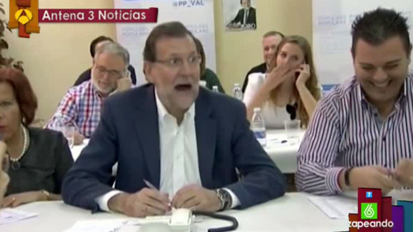 La cara de Rajoy al escuchar que es el presidente de la Rep&uacute;blica