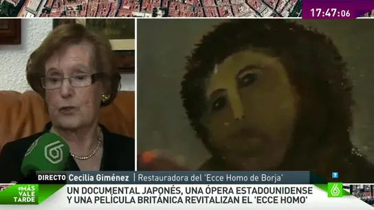 Cecilia, restauradora del Ecce Homo Cecilia, restauradora del Ecce Homo