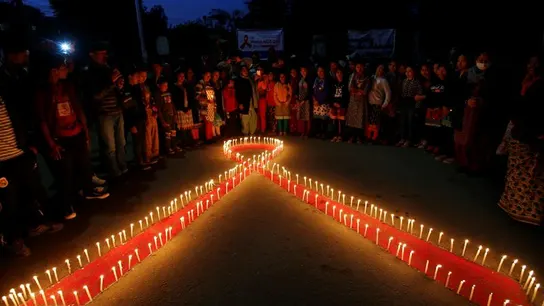 Vigilia por el día mundial de la lucha contra el Sida Vigilia por el día mundial de la lucha contra el Sida