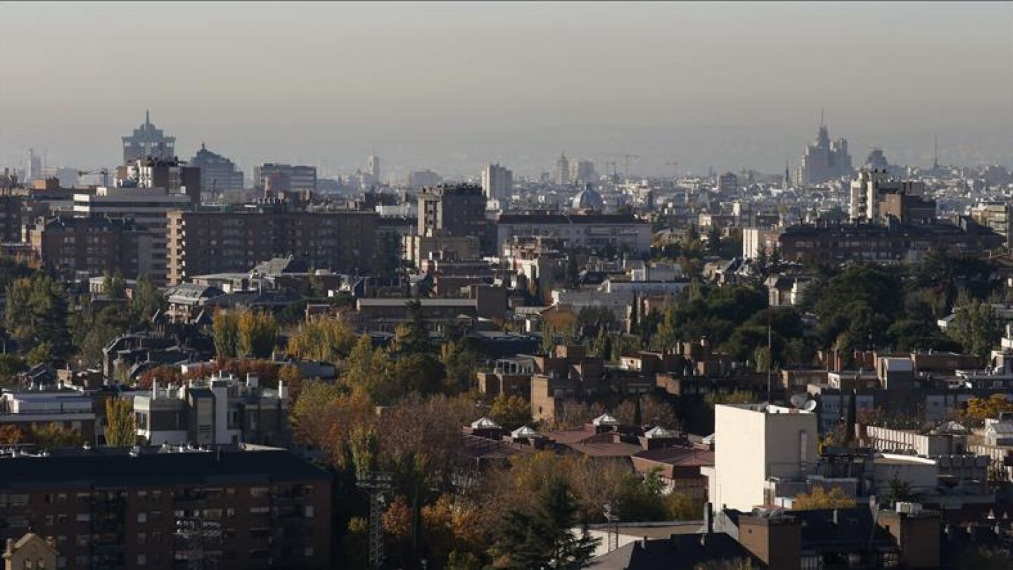 Vista de la contaminaci&oacute;n en Madrid