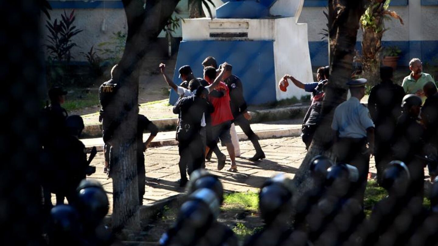 Varios presos son detenidos durante un mot&iacute;n en Guatemala