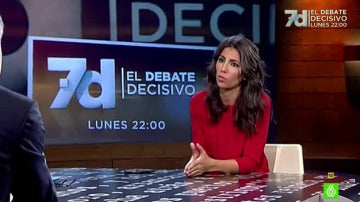 Ana Pastor visita El Intermedio para hablar del debate a cuatro del 7D