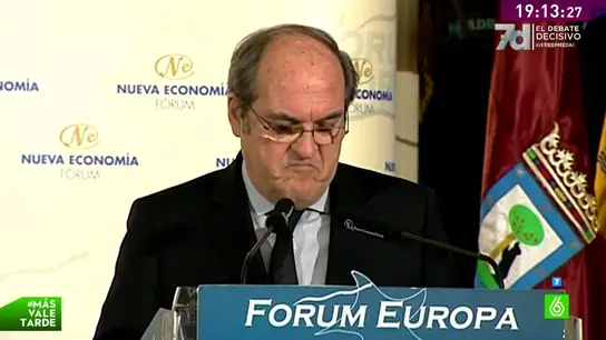 Ángel Gabilondo en Foro de economía Ángel Gabilondo en Foro de economía