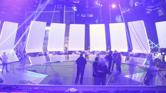 El plat&oacute; del debate del 7D en Atresmedia