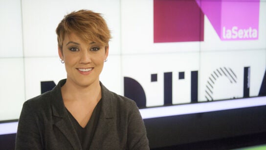 Cristina Pardo en el plat&oacute; de laSexta Noticias