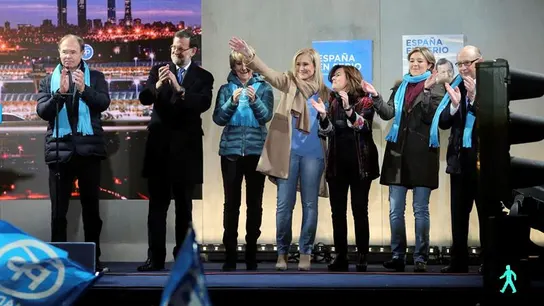 Mariano Rajoy, en su primer acto de campaña Mariano Rajoy, en su primer acto de campaña