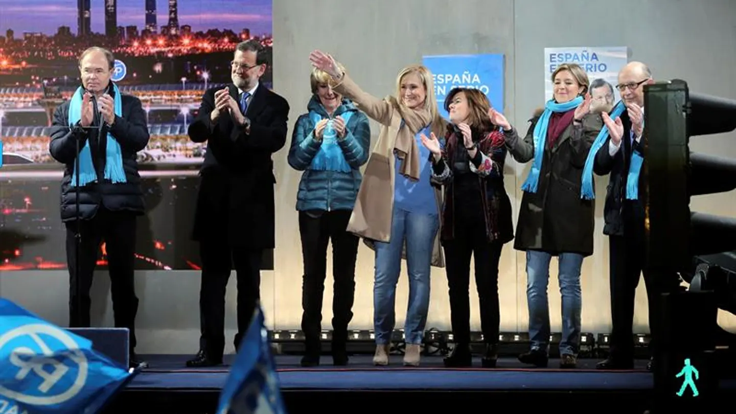 Mariano Rajoy, en su primer acto de campaña Mariano Rajoy, en su primer acto de campaña