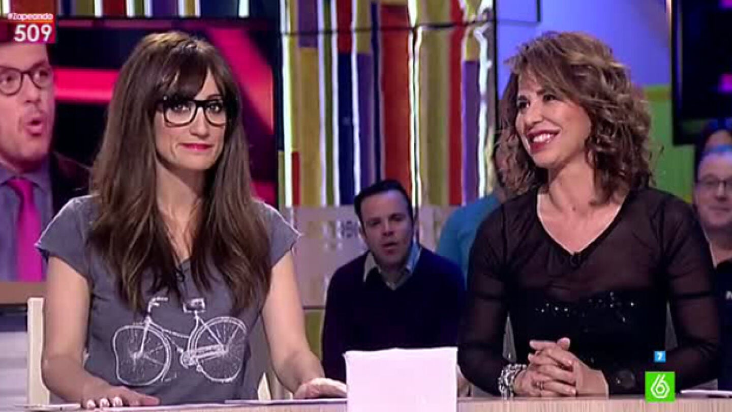 Ana Morgade y Vicky Larraz, en Zapeando